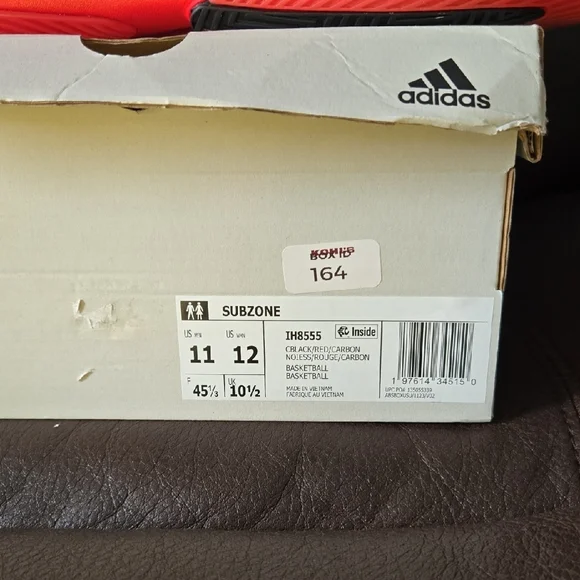 Adidas Black and Red Sneakers - Picture 4 of 11